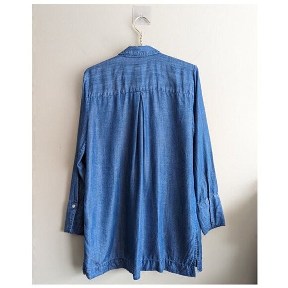 Chico's Ruffle Denim Tunic - Picture 7 of 11